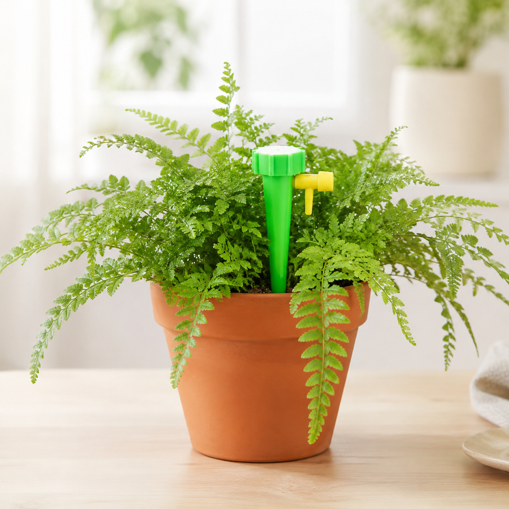 Automatic Plant Watering Spikes – Adjustable Flow, Reusable Design & Tool-Free Setup
