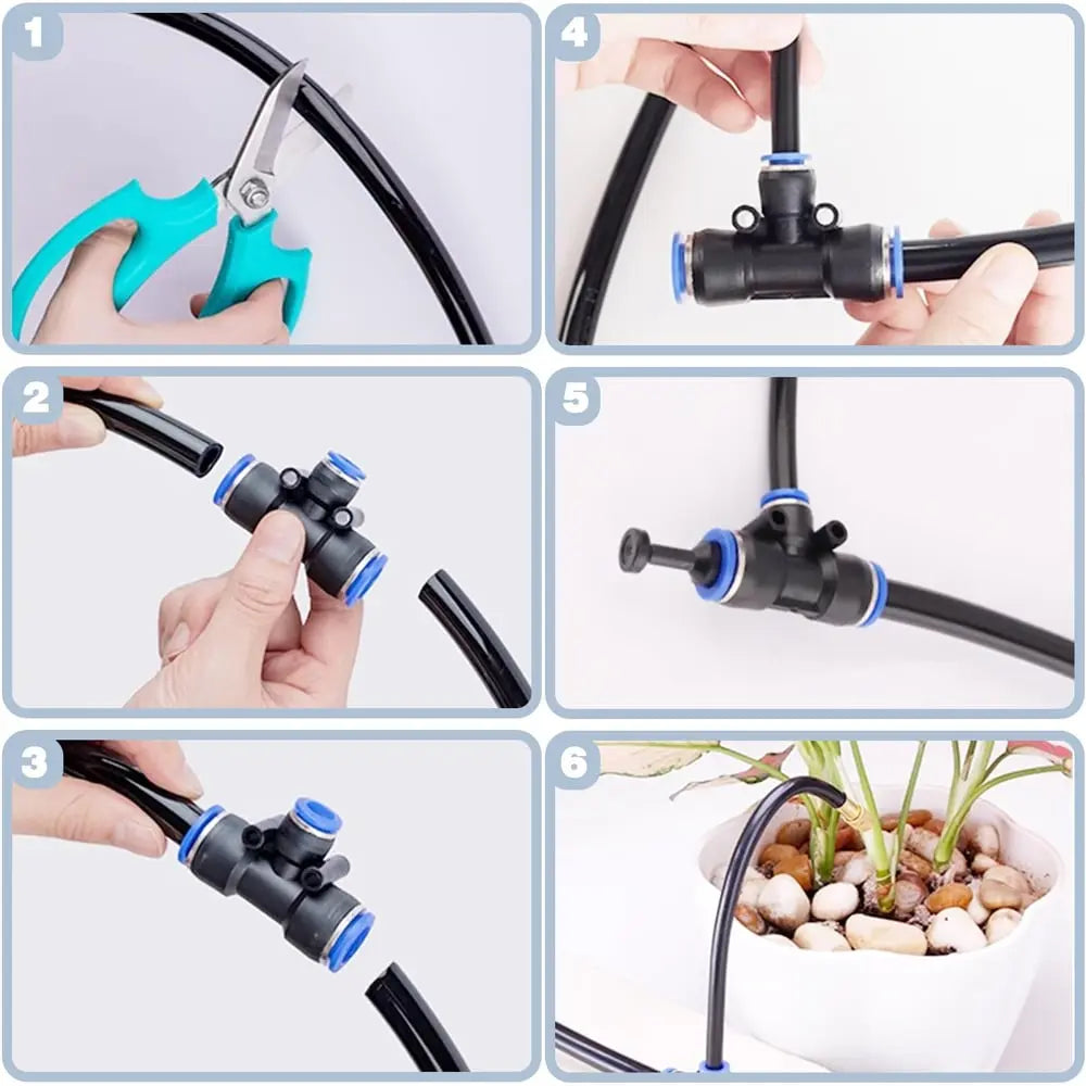 Optimized Product Title: 

"Effizientes Bewässerungssystem für Garten & Balkon – 360° Sprühdüsen, stromlos, ideal für Pflanzenpflege" 

This title includes relevant keywords while emphasizing the product's efficiency and suitability for plant care, which