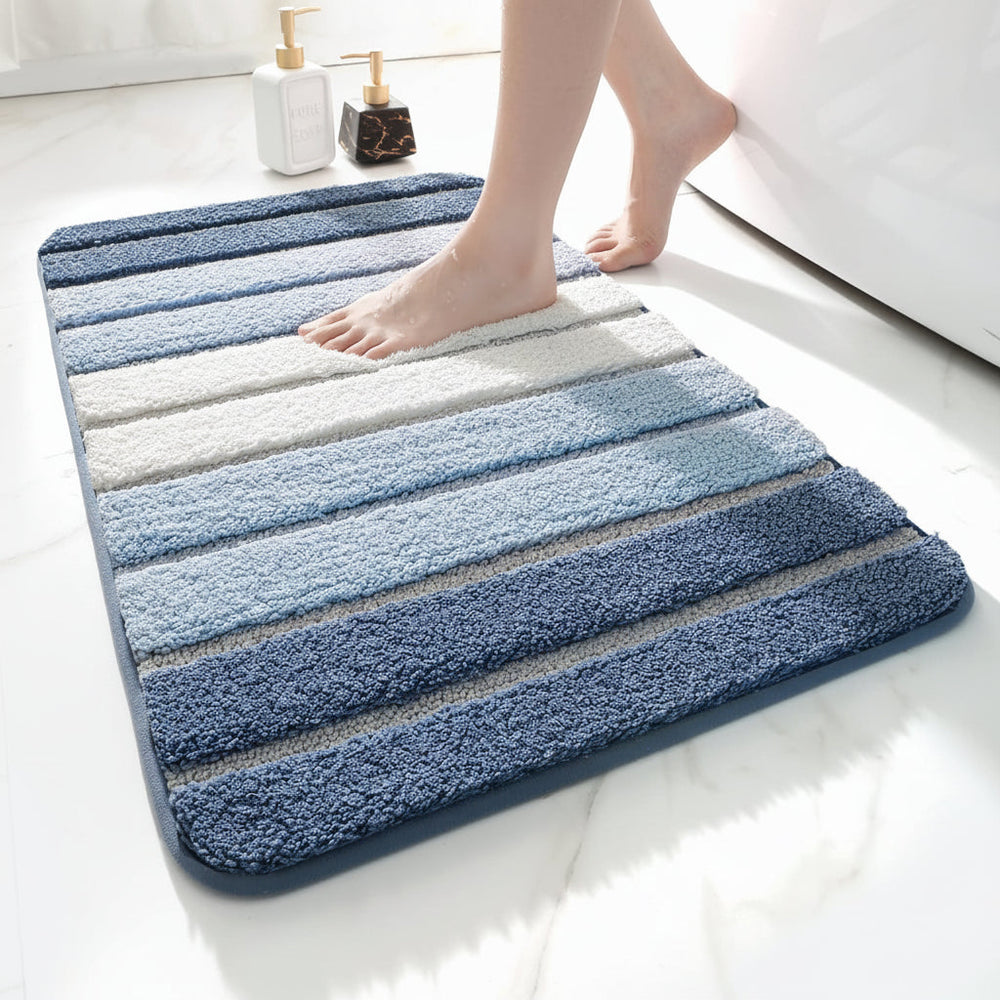 Bath Mat Non Slip Microfiber Absorbent Bathroom Floor Rug
