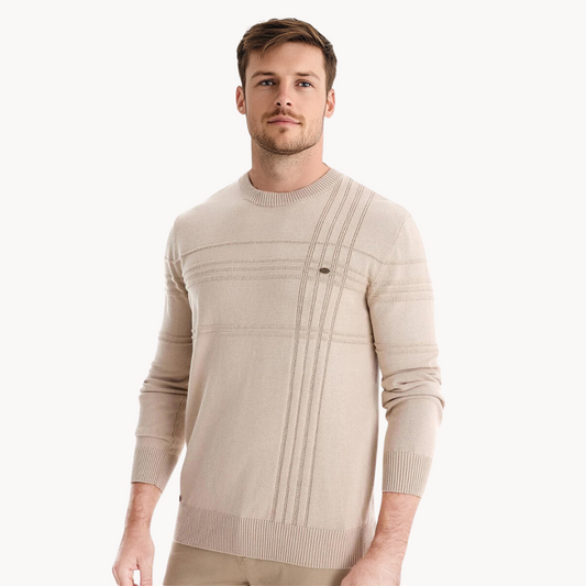 Moritz Checkered Sweater - Stylish and Cozy Knit Pullover for Men