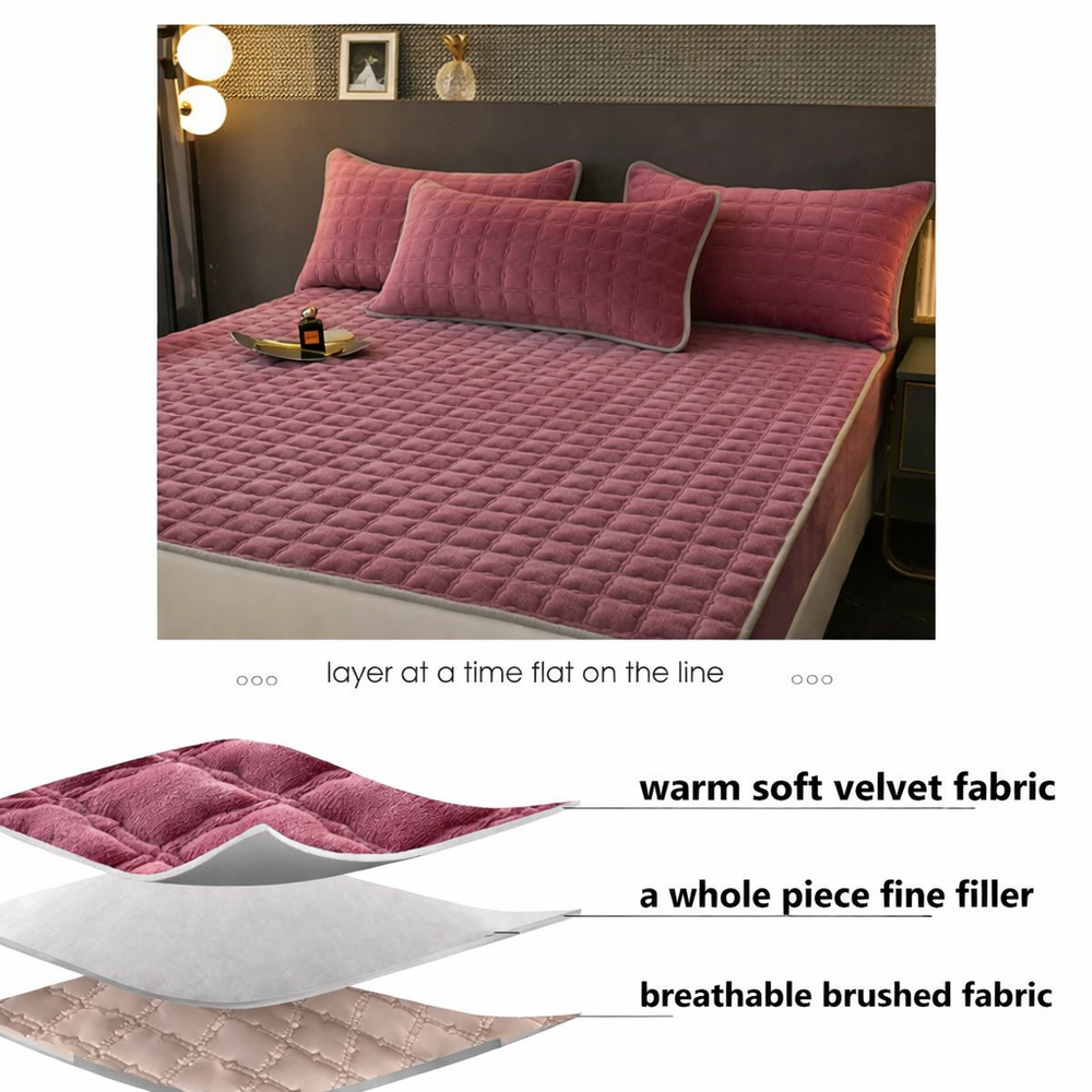 Bed Sheets Fitted Sheet Soft Breathable Mattress Cover