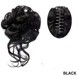 Messy Bun Hair Wavy Curly with Claw Clip Super Natural Look Bowlift