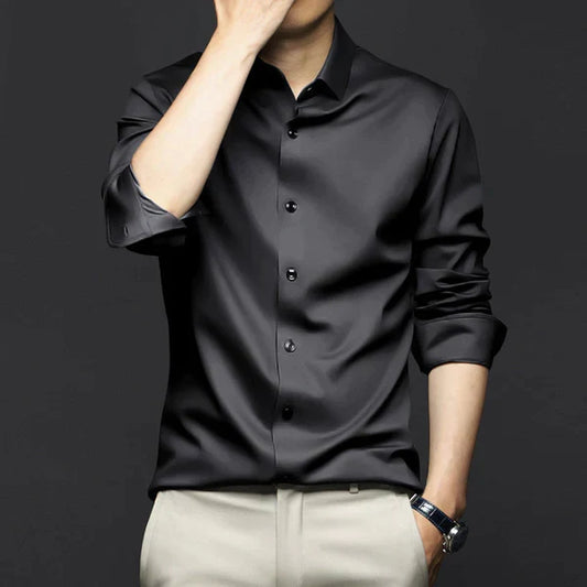 Dylan Wrinkle-Free Business Shirt - Black