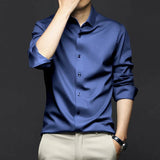 Dylan Wrinkle-Free Business Shirt - Blue