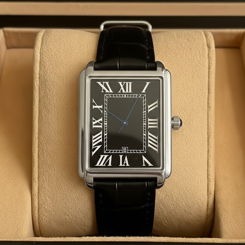 Men's Dress Watch – Classic Design, Square Analog & Retro Style