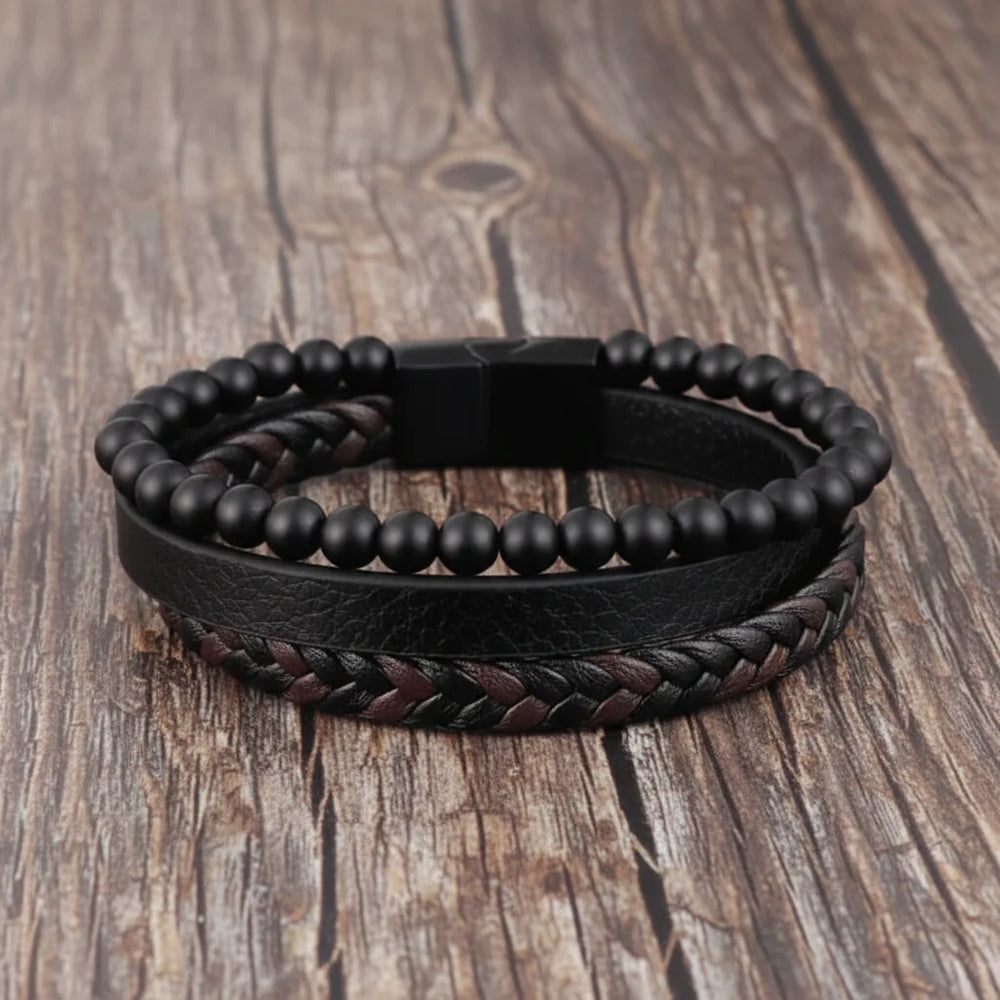Bracelet Natural Stone Bead Mindfulness Support