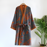 Bathrobe Waffle Lightweight Retro Style Quick Dry Robe