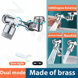 Faucet Extender Rotating Splash Filter Copper Aerator Attachment