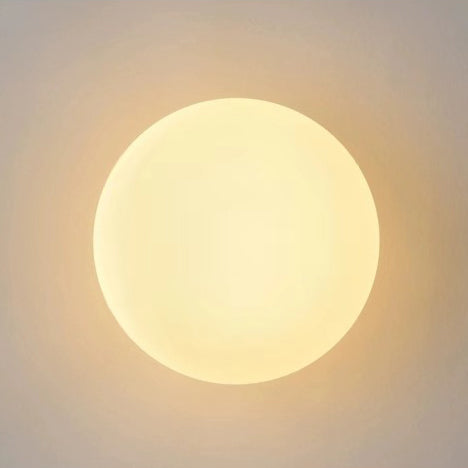 Round Glass Wall Light – G9 LED, Frosted Milk White, 249–2000 Lumen