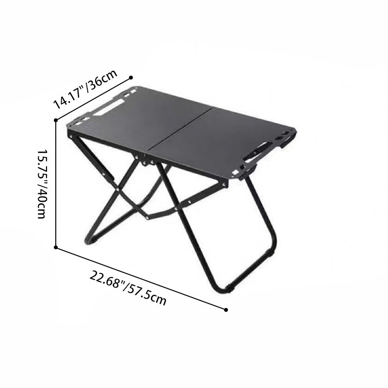 Folding Camping Table – Carbon Steel Frame, 58×36×40cm & Carry Bag