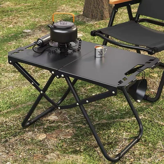 Folding Camping Table – Carbon Steel Frame, 58×36×40cm & Carry Bag