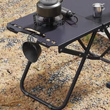 Folding Camping Table – Carbon Steel Frame, 58×36×40cm & Carry Bag