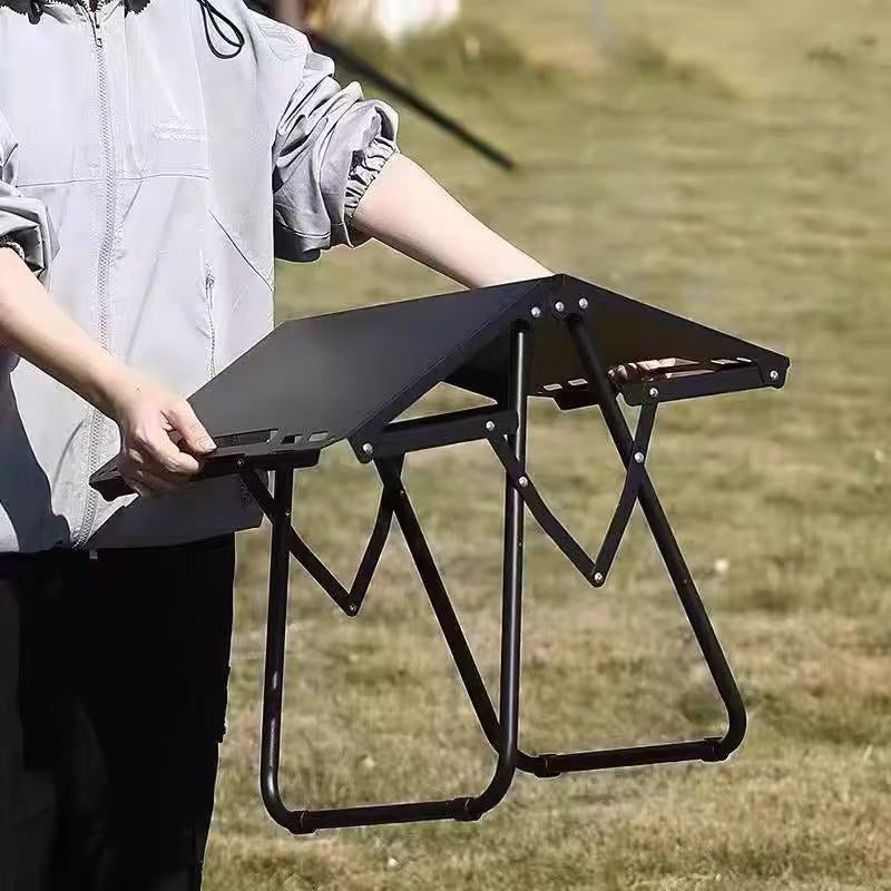 Folding Camping Table – Carbon Steel Frame, 58×36×40cm & Carry Bag