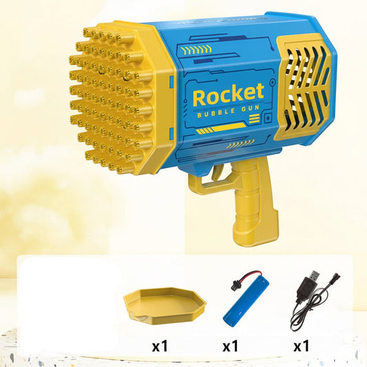 LED Bubble Gun Toy – Rechargeable Design, Outdoor Play & Kids Ages 3+