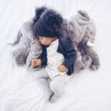 Elephant Baby Cushion – Hypoallergenic Cotton, Machine-Washable & 40/60 cm