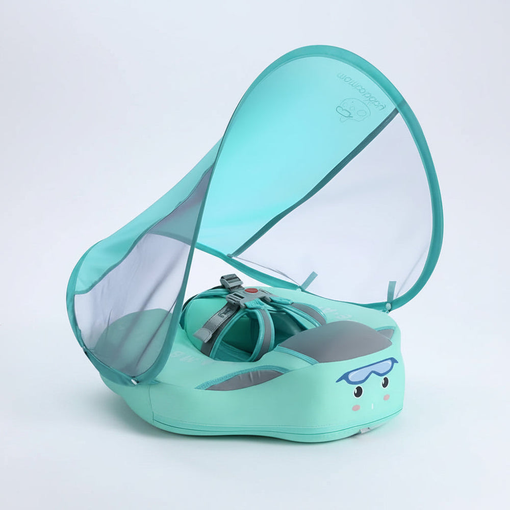 Baby Pool Float – Infant Swim Ring, Canopy Shade & Sun Protection