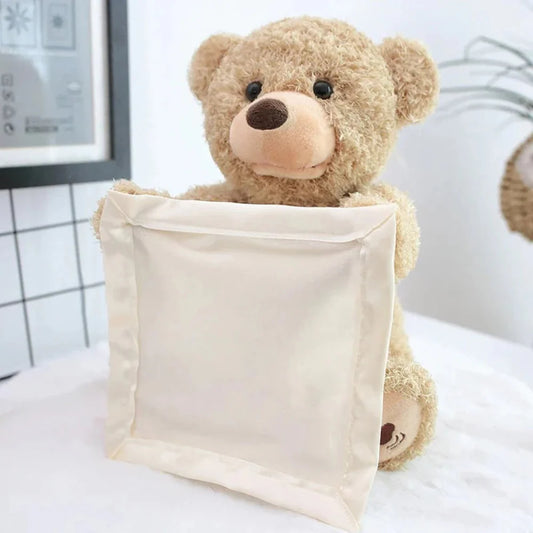 Baby Musical Bear Toy – Interactive Peek-a-Boo Tummy Time Friend