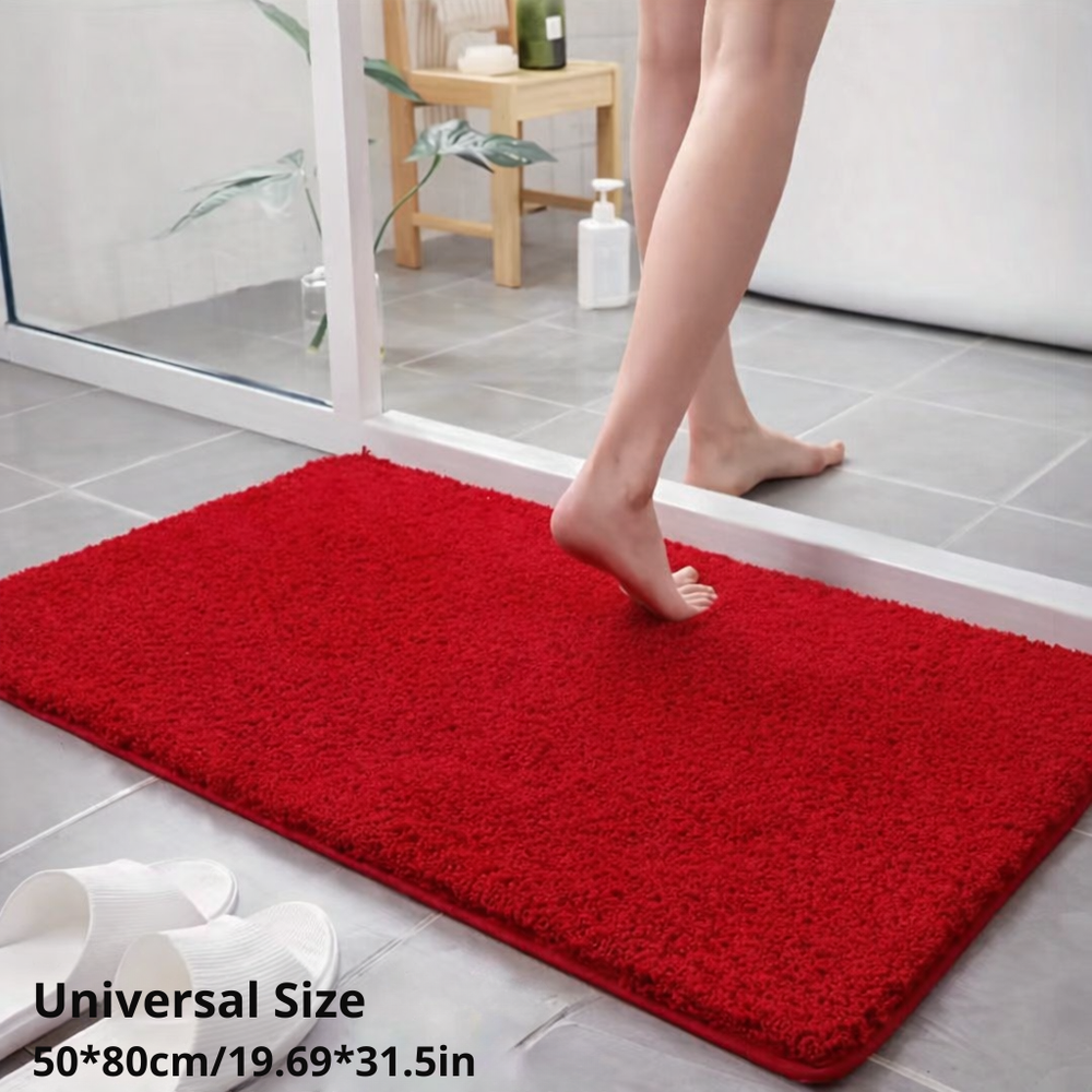 Non-Slip Bath Mat – Microfiber, Quick-Dry & Machine Washable, 3 Sizes