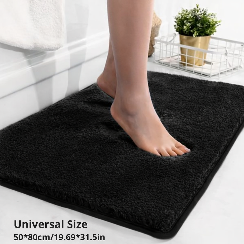 Non-Slip Bath Mat – Microfiber, Quick-Dry & Machine Washable, 3 Sizes