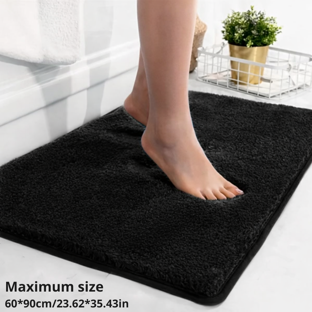 Non-Slip Bath Mat – Microfiber, Quick-Dry & Machine Washable, 3 Sizes