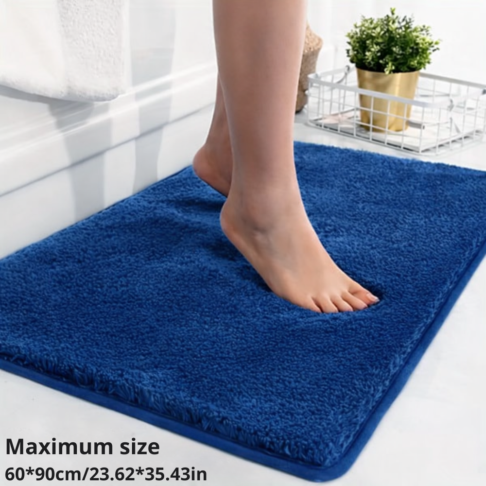 Non-Slip Bath Mat – Microfiber, Quick-Dry & Machine Washable, 3 Sizes