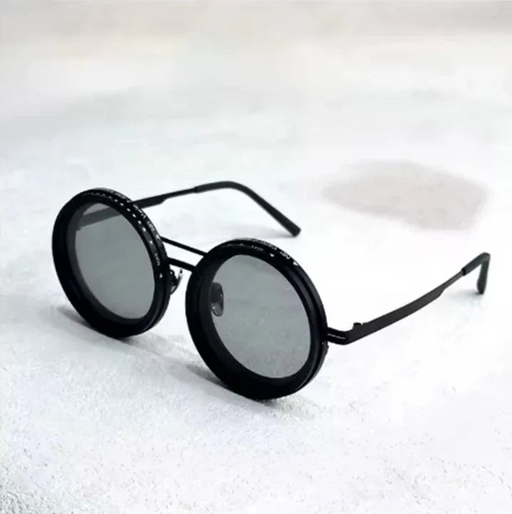 Retro Round Sunglasses – Unisex, UV400 Protection, Lightweight 150g