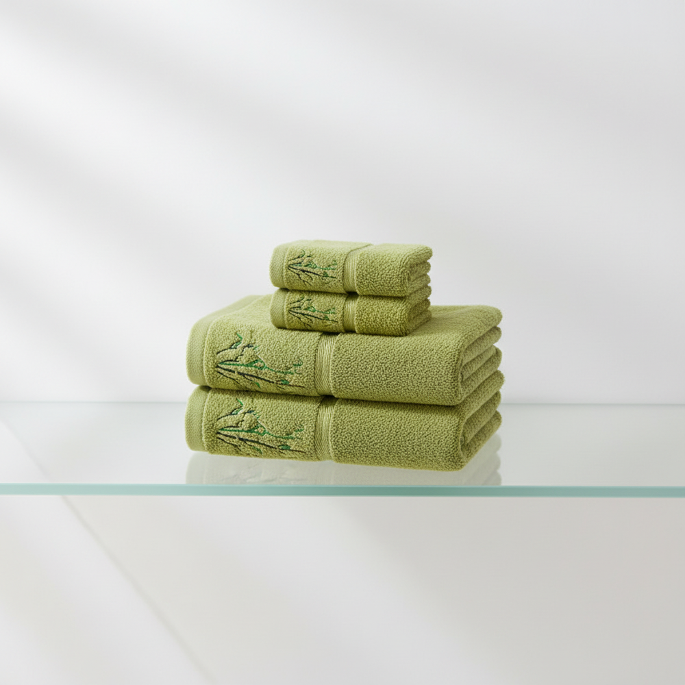 Antibakterielles Handtuchset aus Bambus – Ultraabsorbierend & Umweltfreundlich