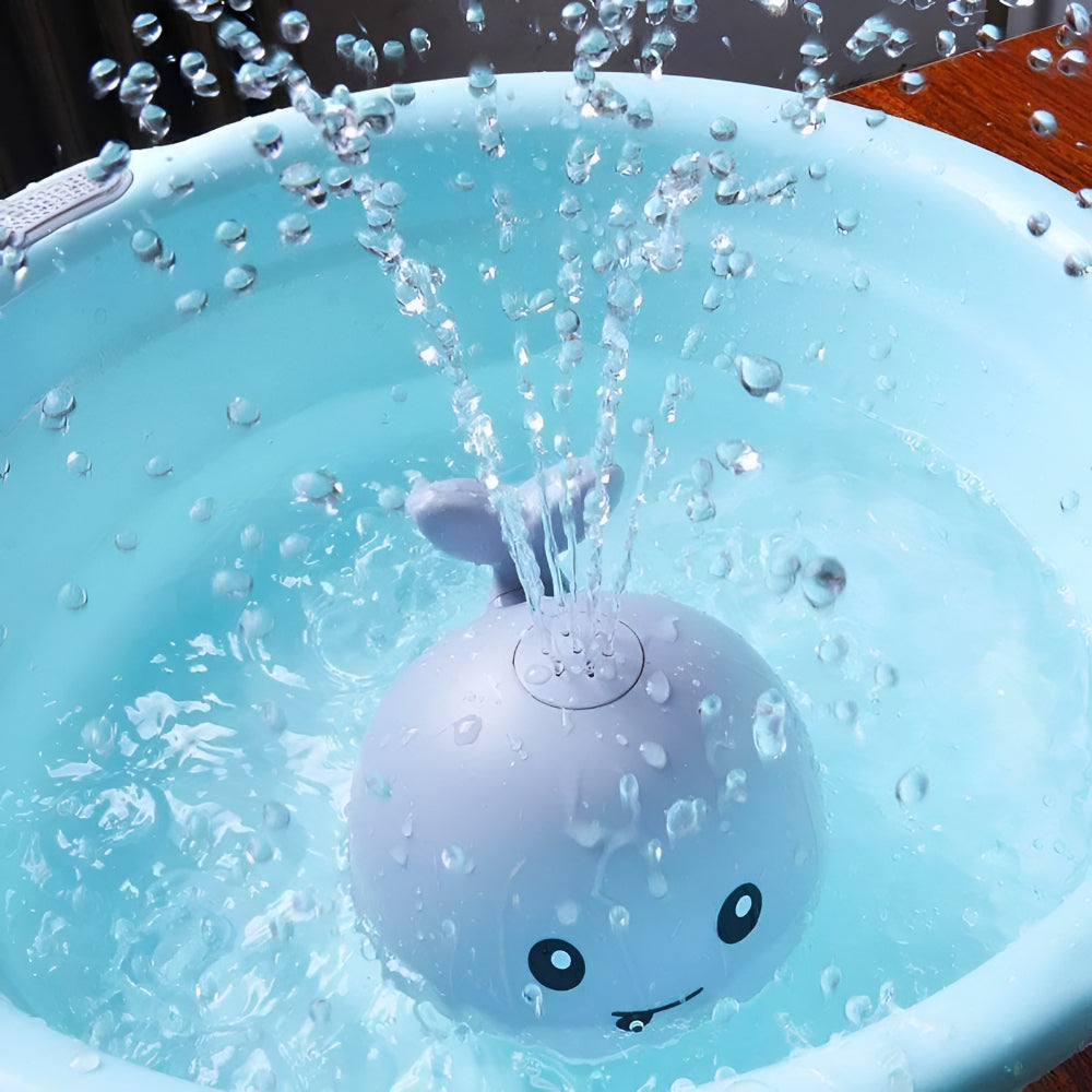 Whale Bath Toy – Automatic Water Sprinkler, Light-Up Spinner & Interactive Play