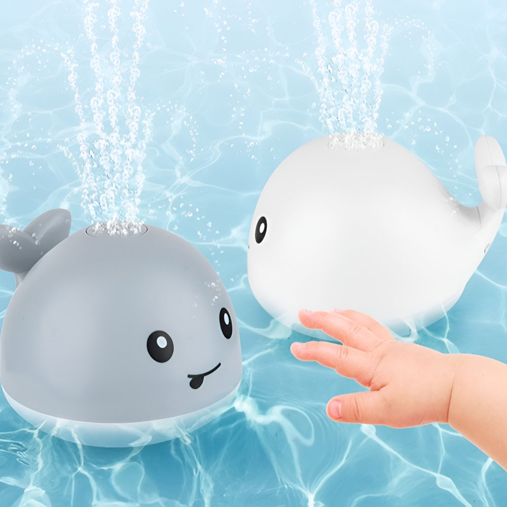 Whale Bath Toy – Automatic Water Sprinkler, Light-Up Spinner & Interactive Play