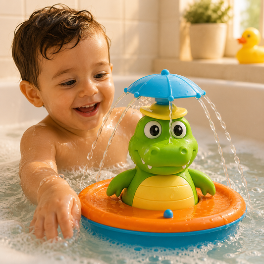 Bath Toy – Colorful Light-Up, Floating Design & Water Spraying Action