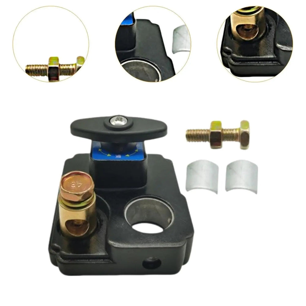 Battery Disconnect Switch 12V/24V – Copper Core, Weatherproof & Tool-Free