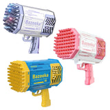 LED Bubble Machine Gun – 69 Holes, Light-Up & Battery Powered