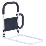Bed Rail Assist Handle – Adjustable Height, Padded Grip & Storage Mesh Pocket