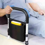 Bed Rail Assist Handle – Adjustable Height, Padded Grip & Storage Mesh Pocket