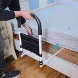 Bed Rail Assist Handle – Adjustable Height, Padded Grip & Storage Mesh Pocket