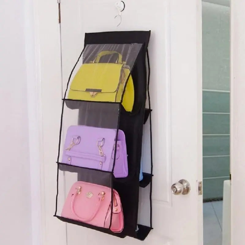 "Beidseitige Hängende Aufbewahrungstasche – Sechsschicht Handtaschen-Organizer für Platzsparende Aufbewahrung" 

This optimized title includes relevant keywords while maintaining clarity and appeal for potential customers.
