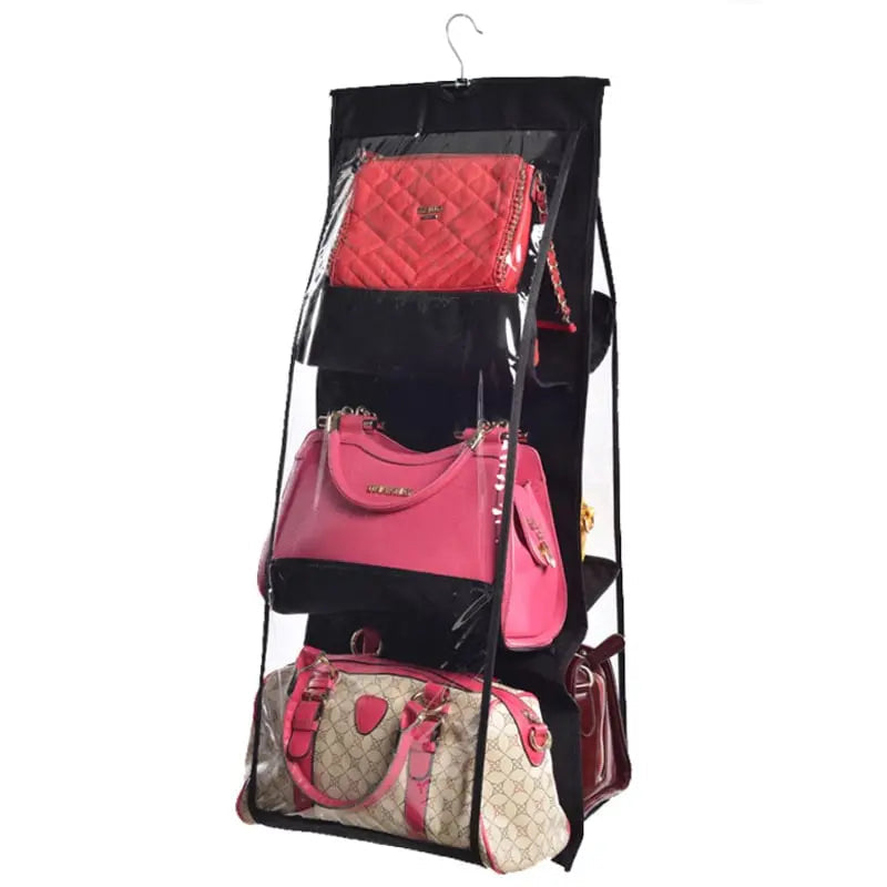 "Beidseitige Hängende Aufbewahrungstasche – Sechsschicht Handtaschen-Organizer für Platzsparende Aufbewahrung" 

This optimized title includes relevant keywords while maintaining clarity and appeal for potential customers.