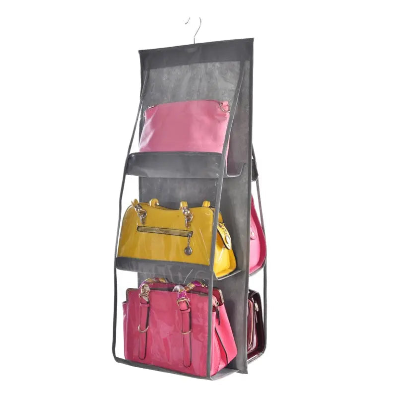 "Beidseitige Hängende Aufbewahrungstasche – Sechsschicht Handtaschen-Organizer für Platzsparende Aufbewahrung" 

This optimized title includes relevant keywords while maintaining clarity and appeal for potential customers.