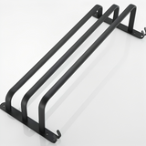 Wall-Mounted Towel Rack – No-Drill Aluminum, Matte Black & 2 or 3 Bars in 40/60cm