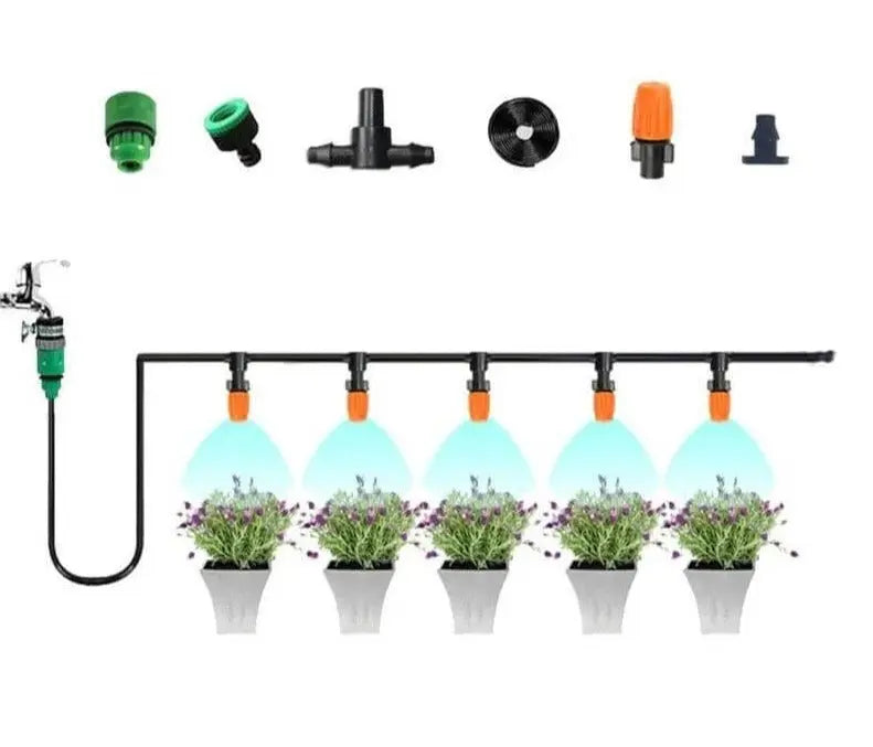 Garden Misting Irrigation System – Adjustable Nozzles, Tap Connect & 10/15/20m