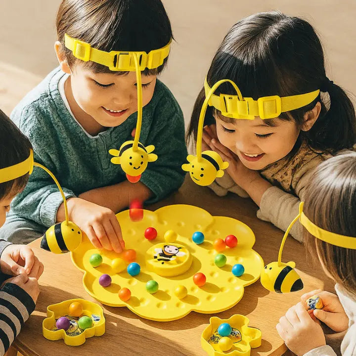 Optimized Product Title: "Bienen-Geschicklichkeitsspiel für Kinder - Fördert Feinmotorik und Kreativität | Spaßiges Lernspielzeug für Kinder ab 3 Jahren" 

This title includes keywords that enhance searchability, highlights the educational aspect, and spe