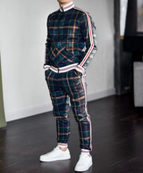 Dorian – Stylish Men's Tracksuit with Plaid Pattern