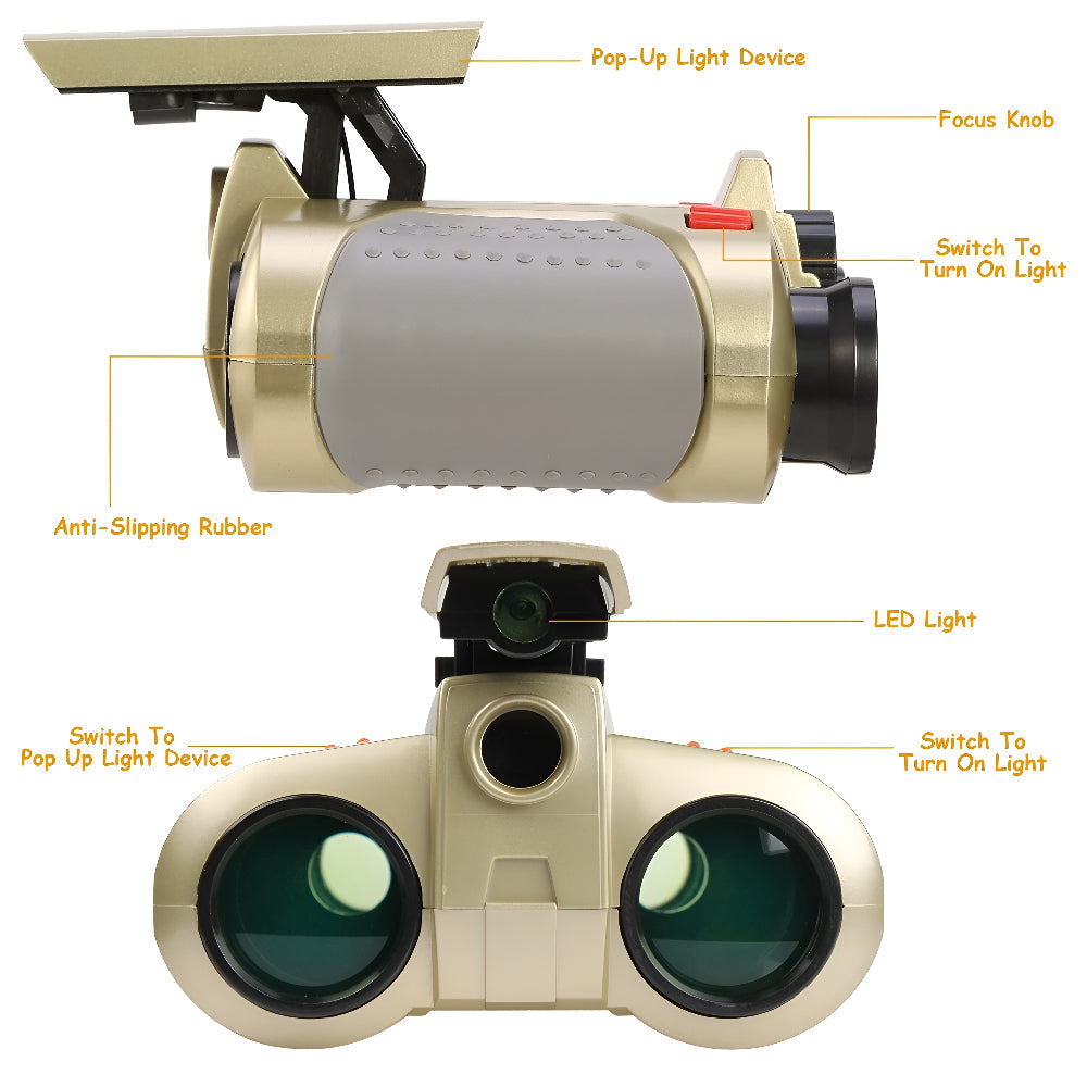 Kids Night Vision Binoculars – Outdoor Adventure, Exploration Gear & Toy Design