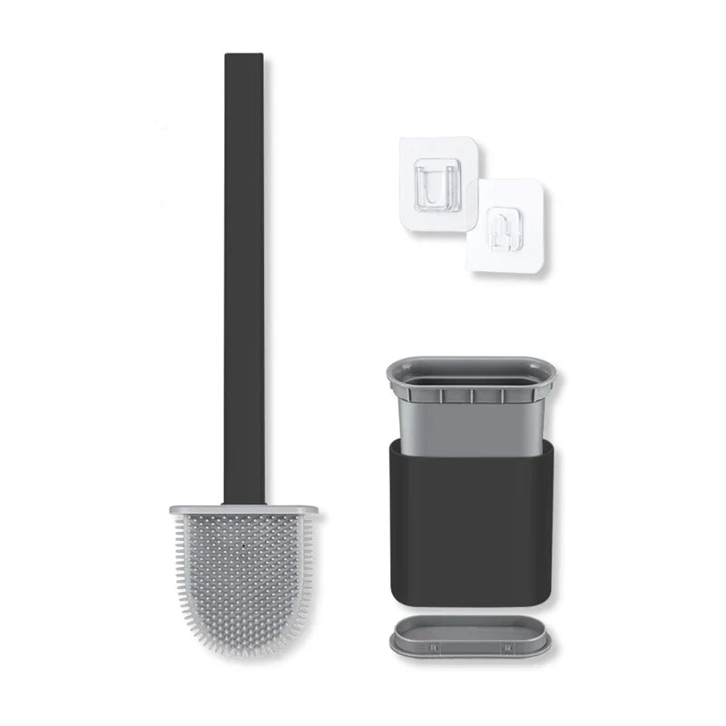 Enhanced Product Title: **Wandmontierbare Silikon-Toilettenbürste mit Halter – Schnelltrocknend & Hygienisch für Saubere Badezimmer** 

This title includes relevant keywords while emphasizing key features to attract potential buyers.
