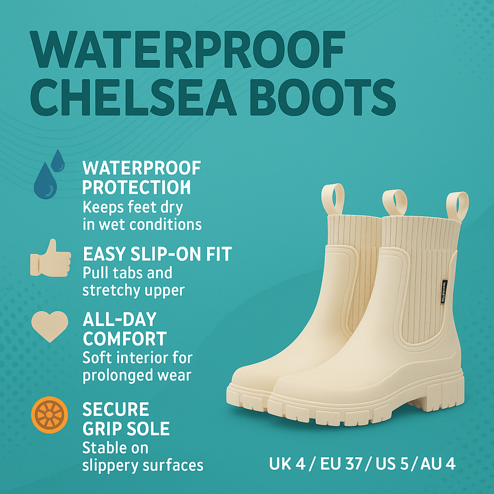 Women's Boots Ankle Chelsea Grip Sole Outdoor Style
