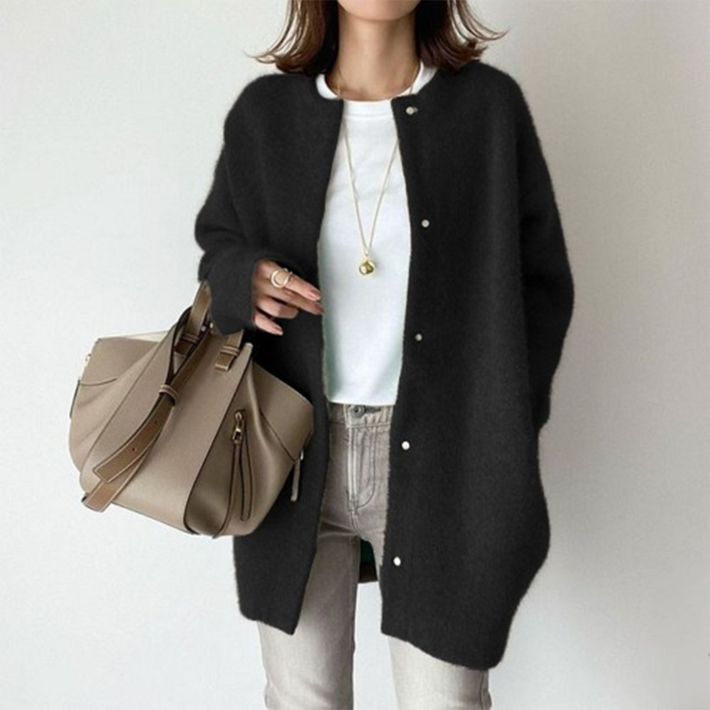Long Sleeve Women's Cardigan with Pockets - Liora