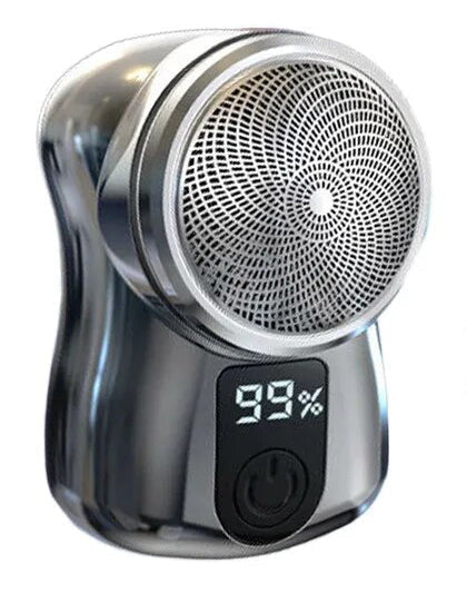 Mini Electric Shaver – USB-C Rechargeable, IPX7 Waterproof, 6-Blade, LED Display