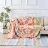 Blanket Throw Floral Boho Fringe Design