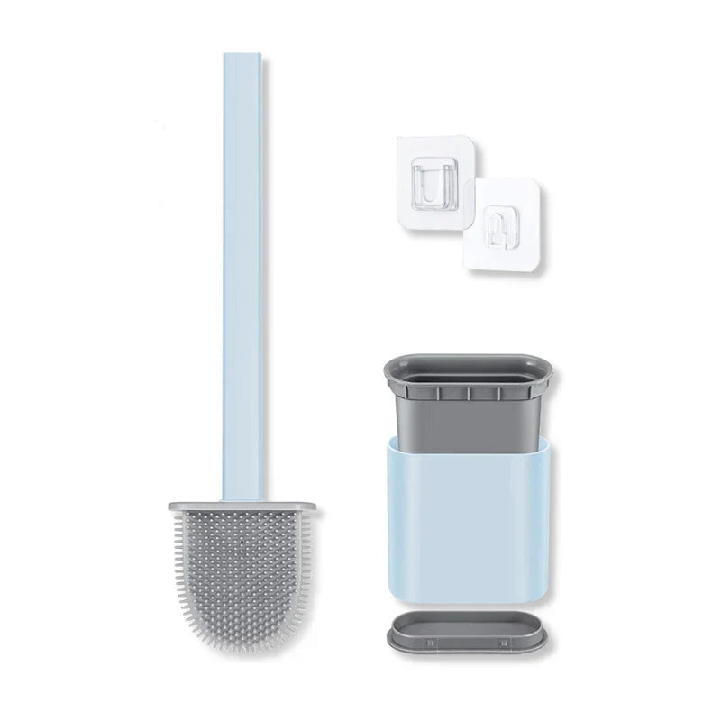 Enhanced Product Title: **Wandmontierbare Silikon-Toilettenbürste mit Halter – Schnelltrocknend & Hygienisch für Saubere Badezimmer** 

This title includes relevant keywords while emphasizing key features to attract potential buyers.