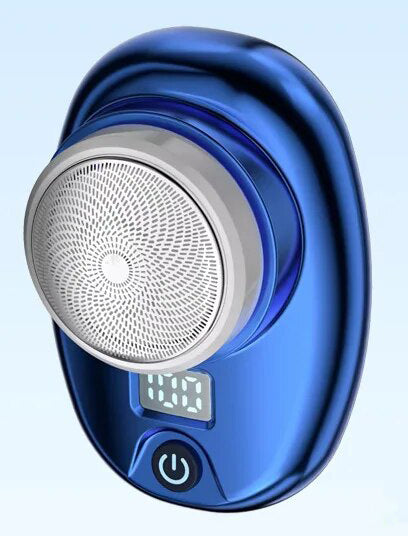 Mini Electric Shaver – USB-C Rechargeable, IPX7 Waterproof, 6-Blade, LED Display